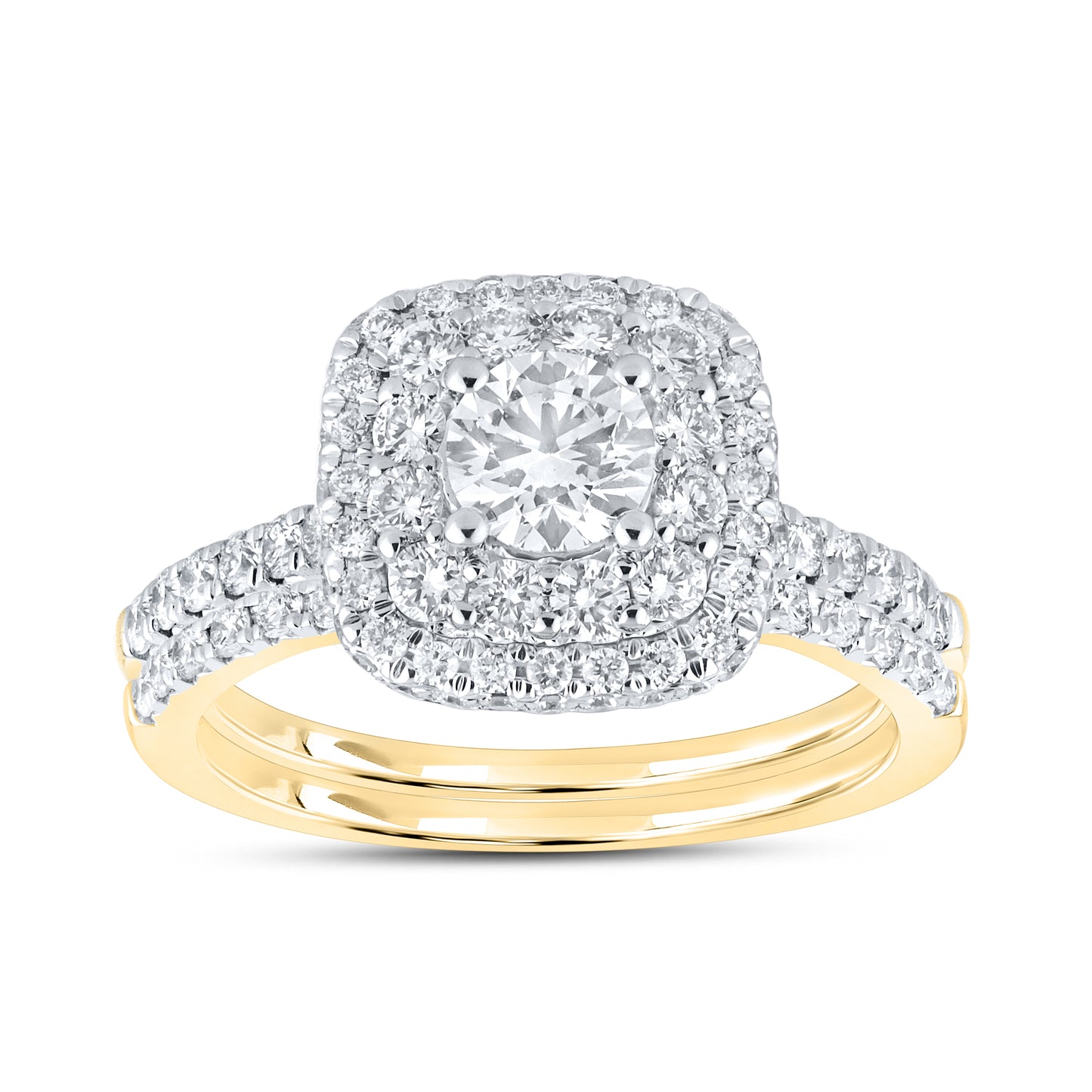 10kt Yellow Gold 1.54 CTW Lab Diamond Ring