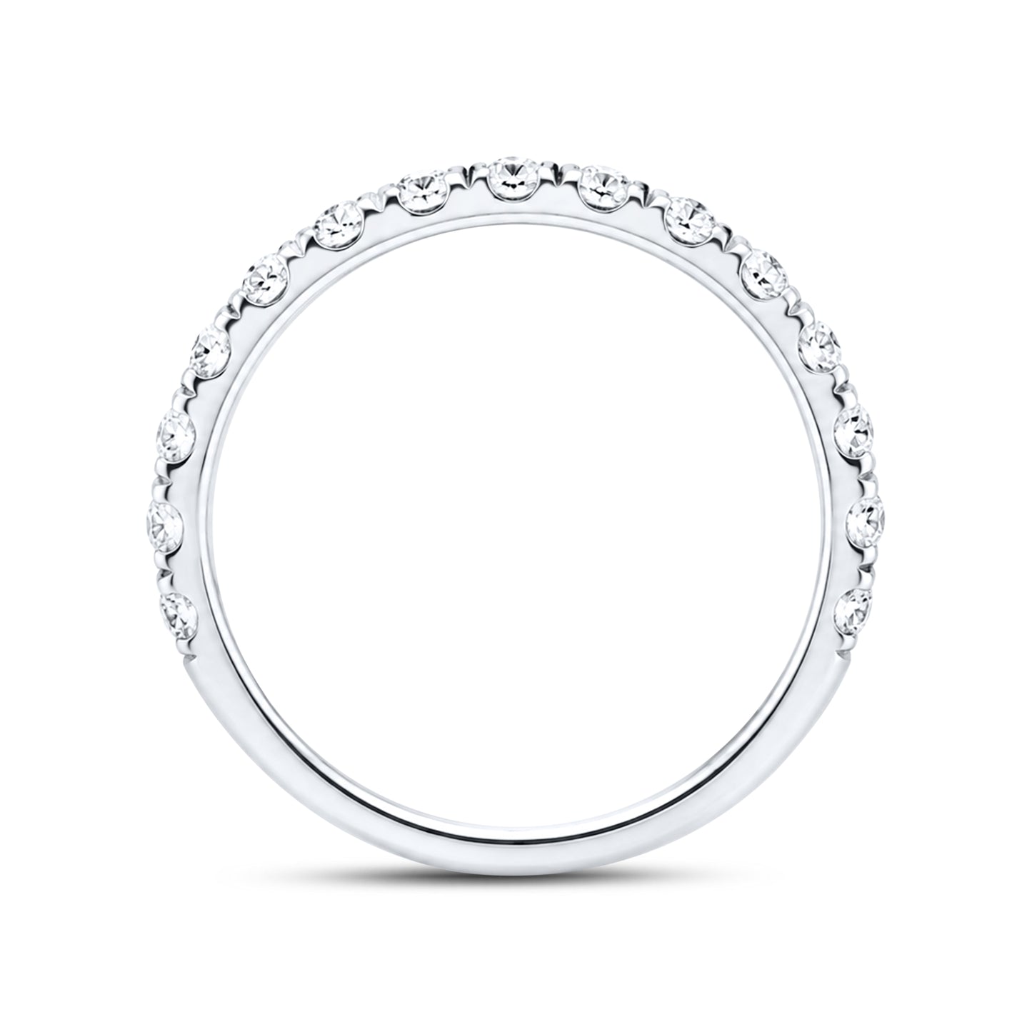14kt White Gold 4.60 CTW Square Lab Diamond Ring