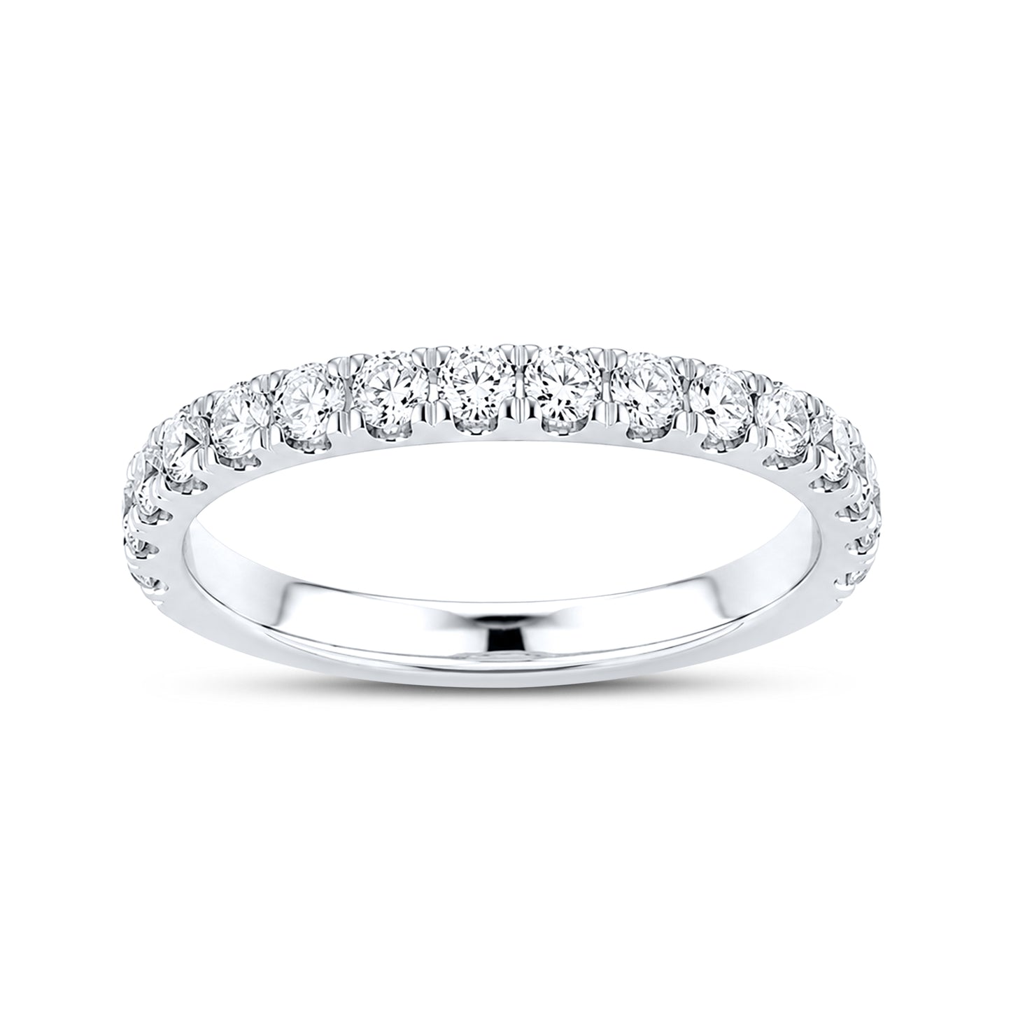 14kt White Gold 4.60 CTW Square Lab Diamond Ring
