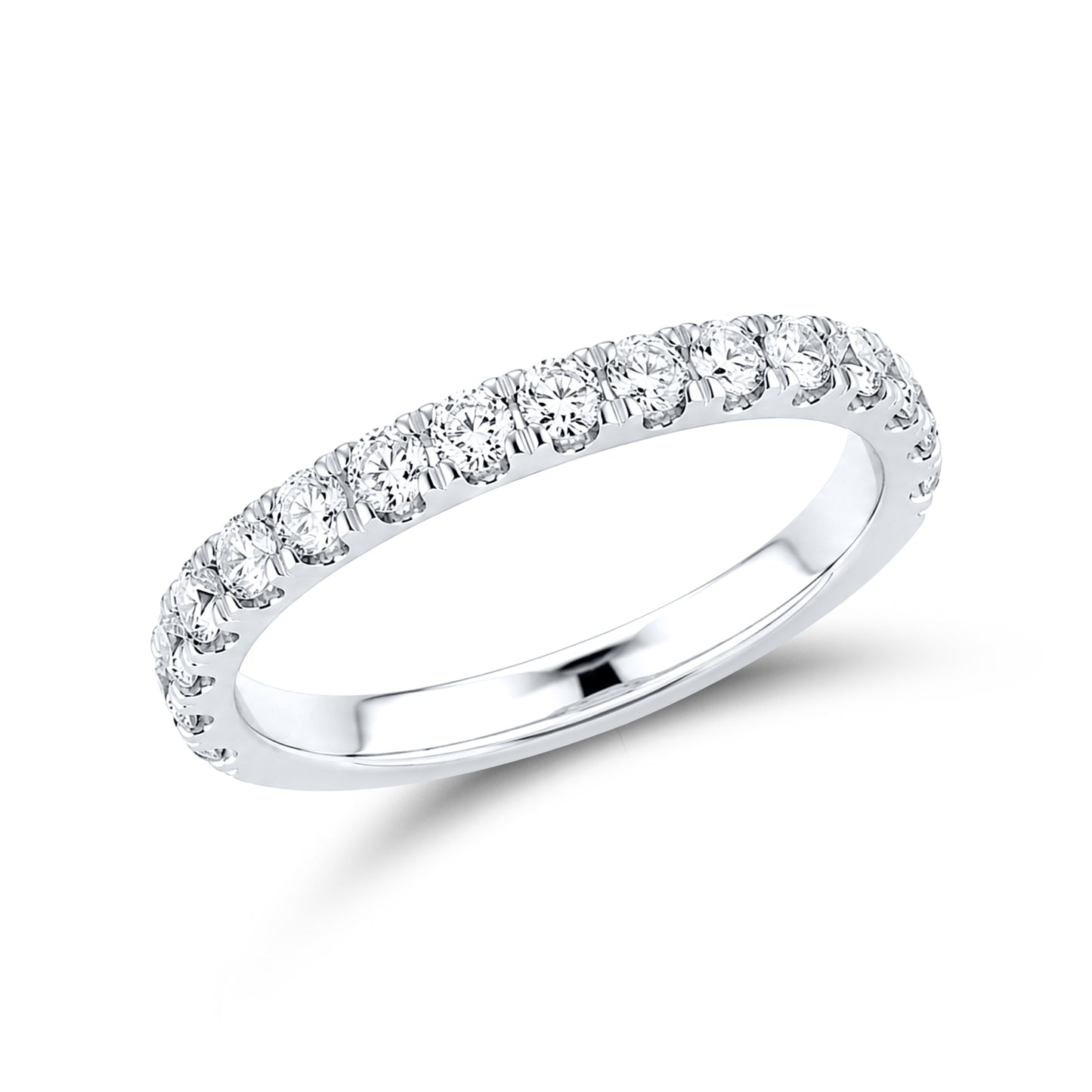 14kt White Gold 4.60 CTW Square Lab Diamond Ring