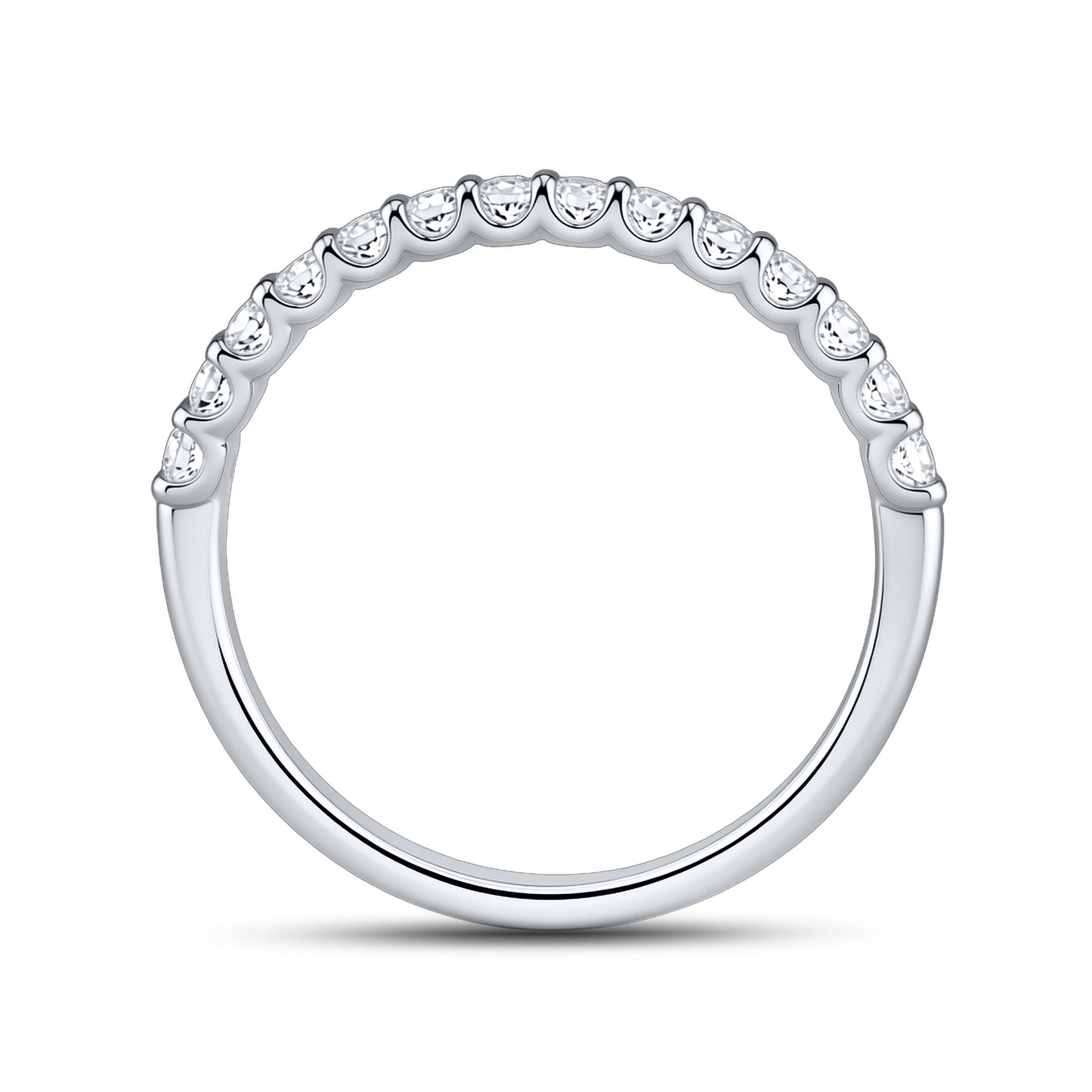 14kT White Gold 4.12 CTW Radiant Lab Diamond Ring