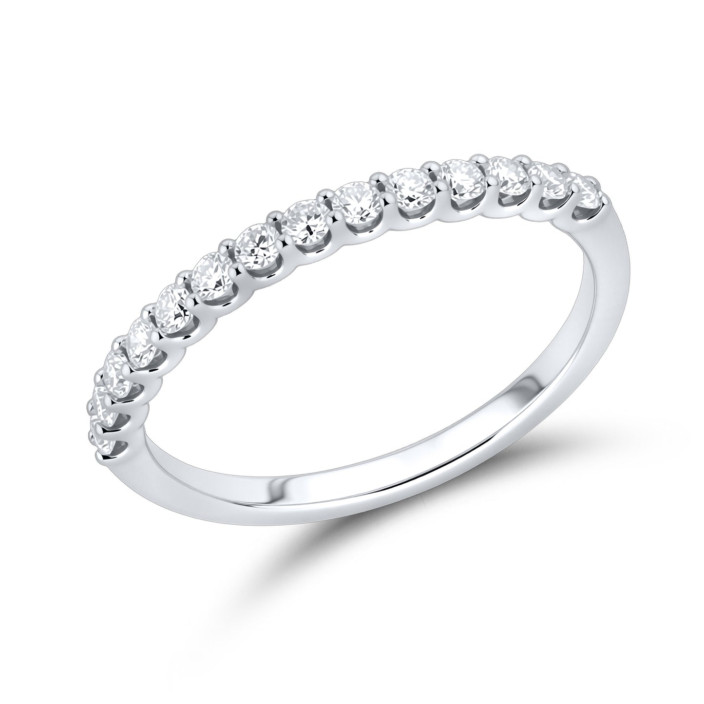 14kT White Gold 4.12 CTW Radiant Lab Diamond Ring