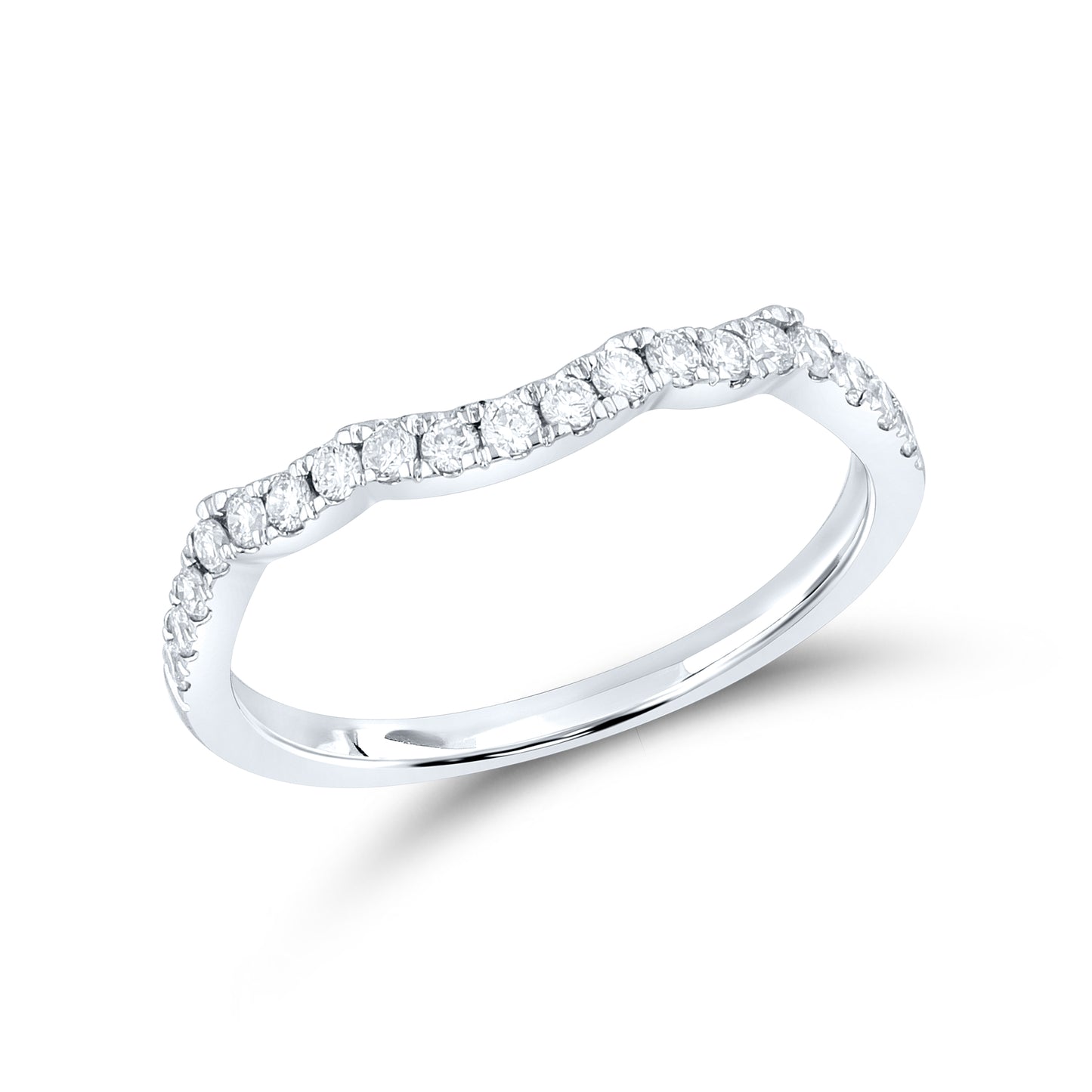 14kt White Gold 1.25 CTW Lab Diamond Bridal Engagement Ring Set