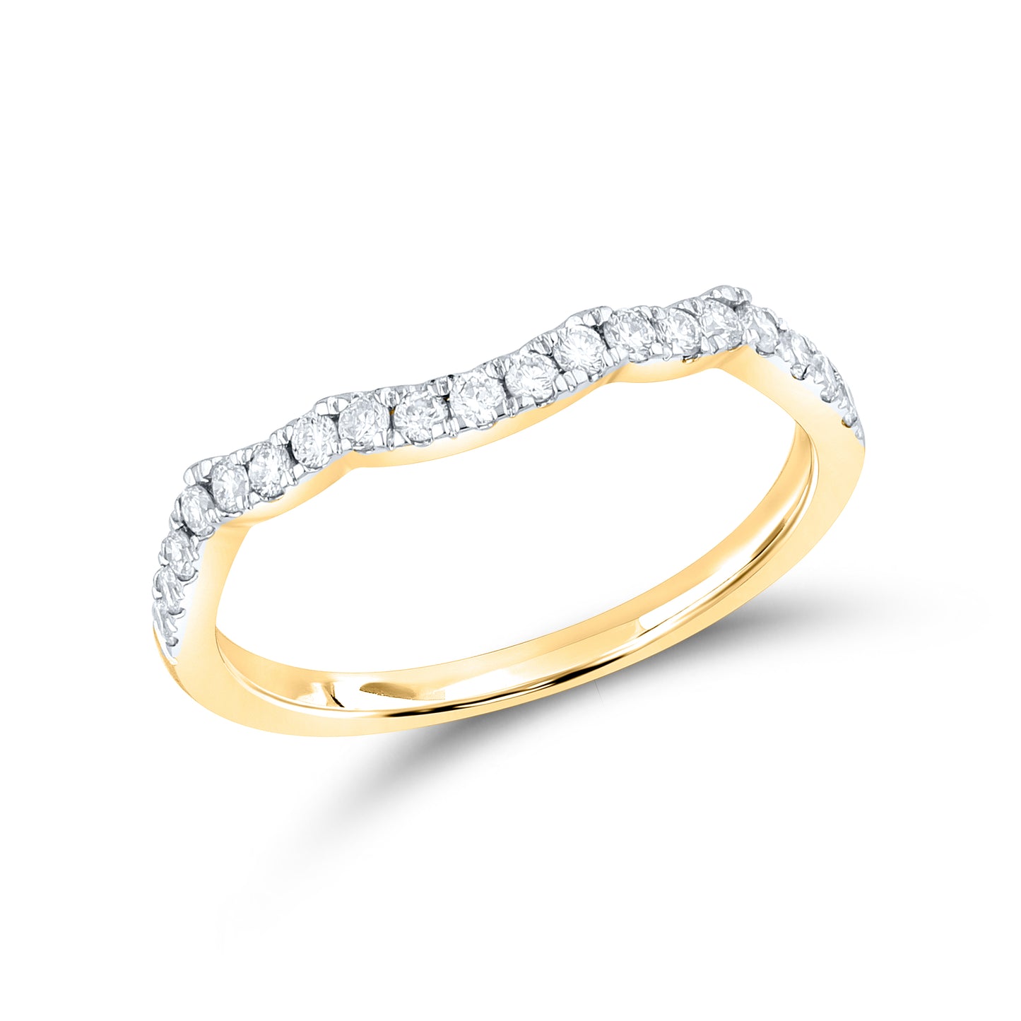 14kt Yellow Gold 1.25 CTW Lab Diamond Bridal Engagement Ring Set