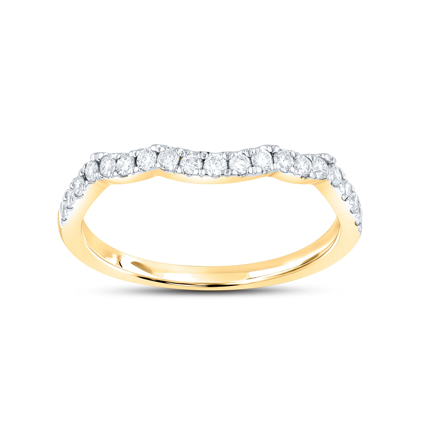 14kt Yellow Gold 1.25 CTW Lab Diamond Bridal Engagement Ring Set
