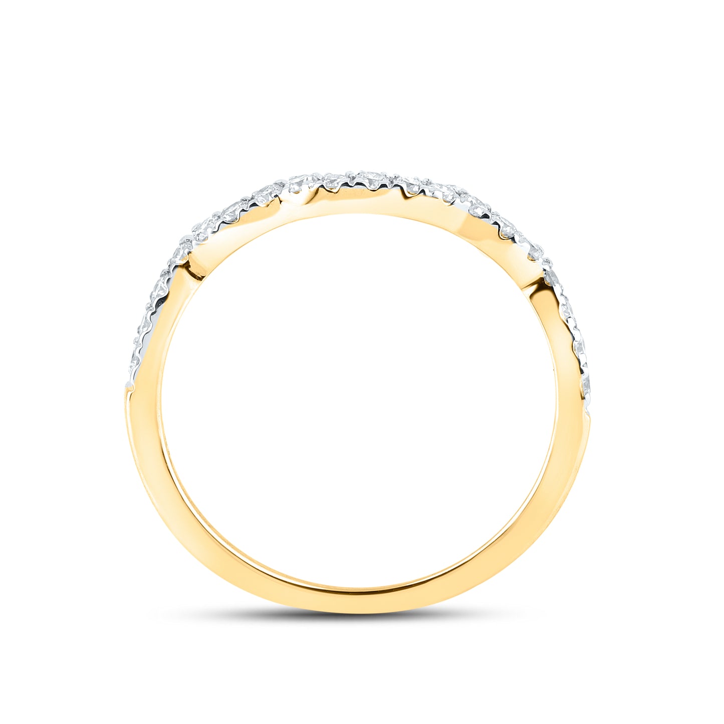 14kt Yellow Gold 1.25 CTW Lab Diamond Bridal Engagement Ring Set