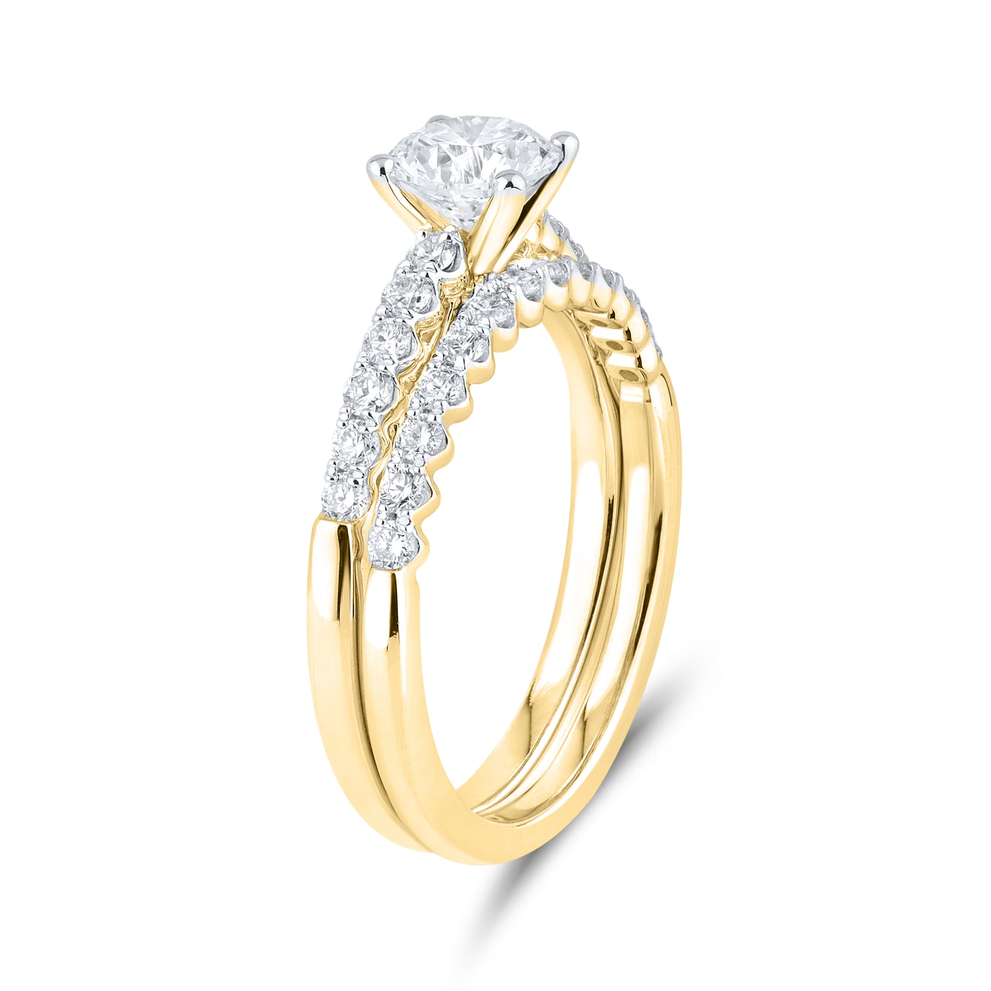 14kt Yellow Gold 1.25 CTW Lab Diamond Ring