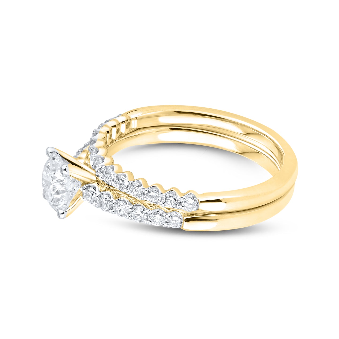 14kt Yellow Gold 1.25 CTW Lab Diamond Ring