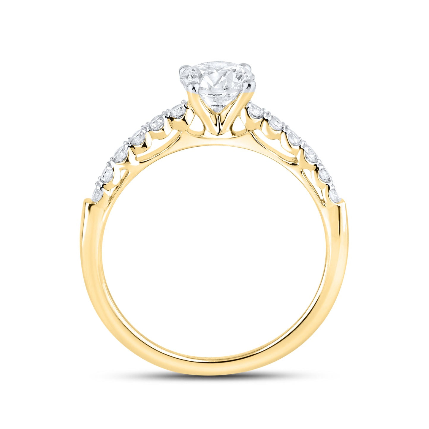 14kt Yellow Gold 1.25 CTW Lab Diamond Ring