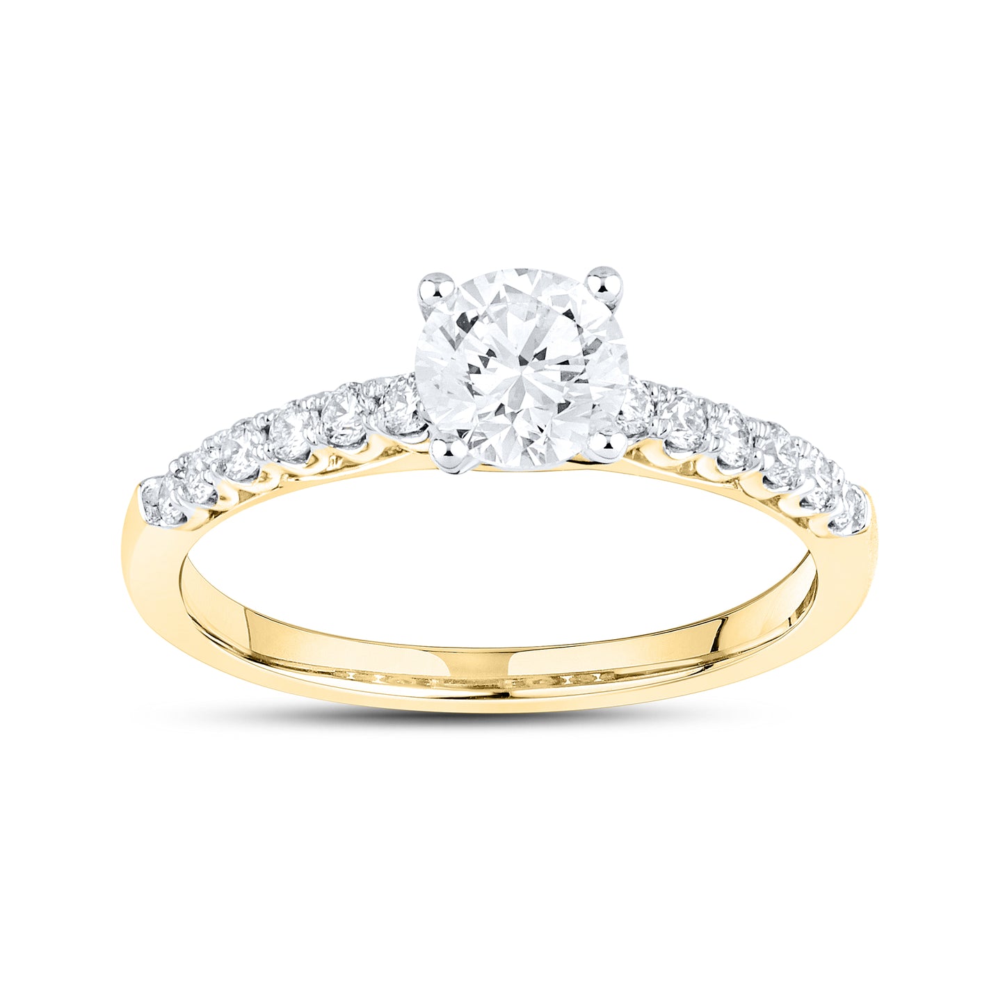 14kt Yellow Gold 1.25 CTW Lab Diamond Ring