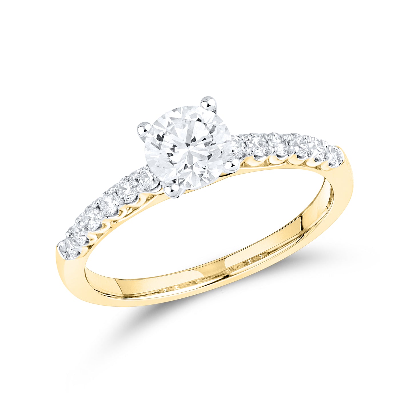 14kt Yellow Gold 1.25 CTW Lab Diamond Ring