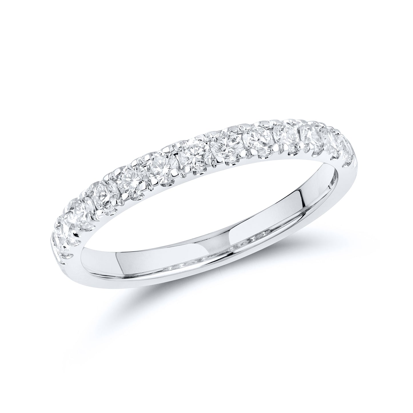 14kt White Gold 3.12ctw lab Diamond bridal set