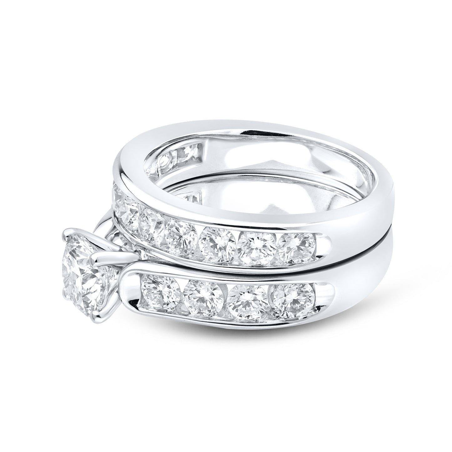 10kt White Gold 3.06 CTW Lab Diamond Ring