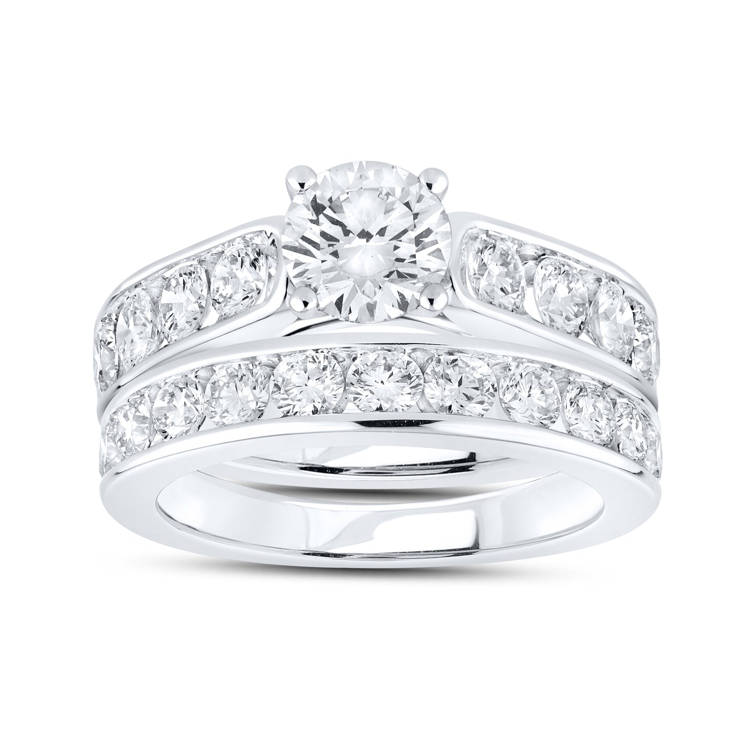 10kt White Gold 3.06 CTW Lab Diamond Ring