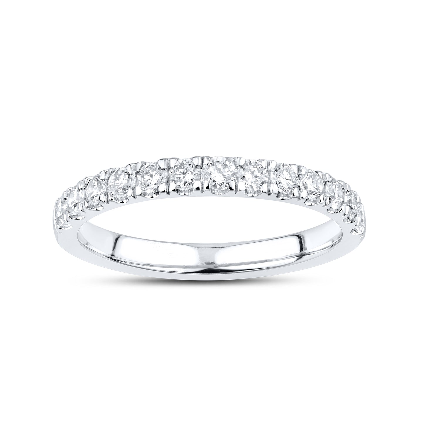 14kt White Gold 3 CTW Square Princess Lab Diamond Engagement Bridal Ring Set