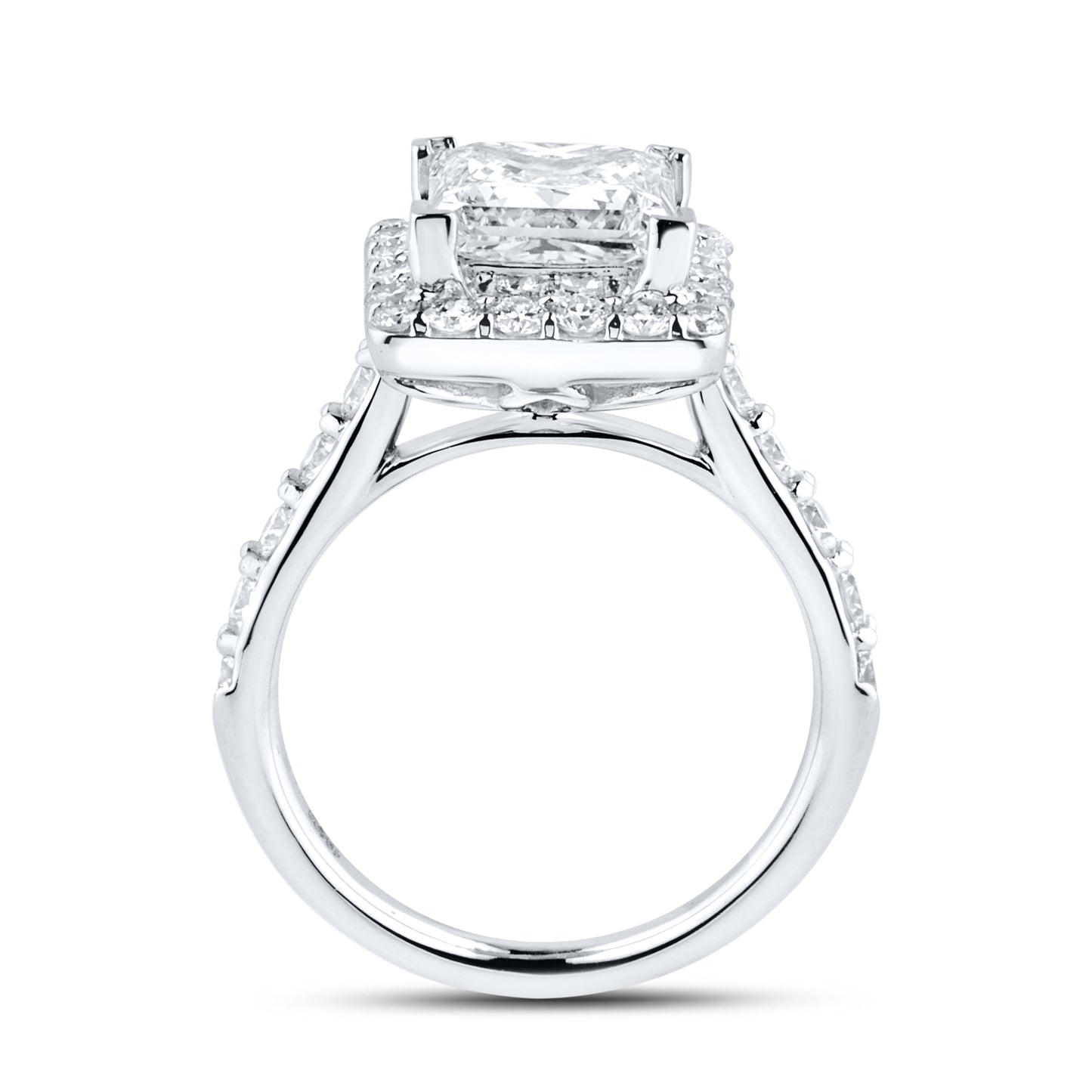 14kt White Gold 5.02 CTW Lab Diamond Bridal Set