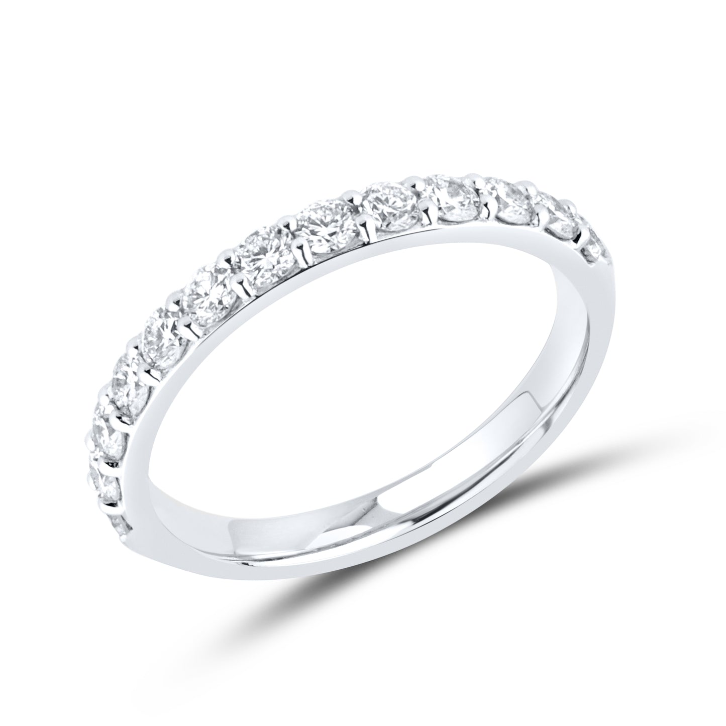 14kt White Gold 5.02 CTW Lab Diamond Bridal Set