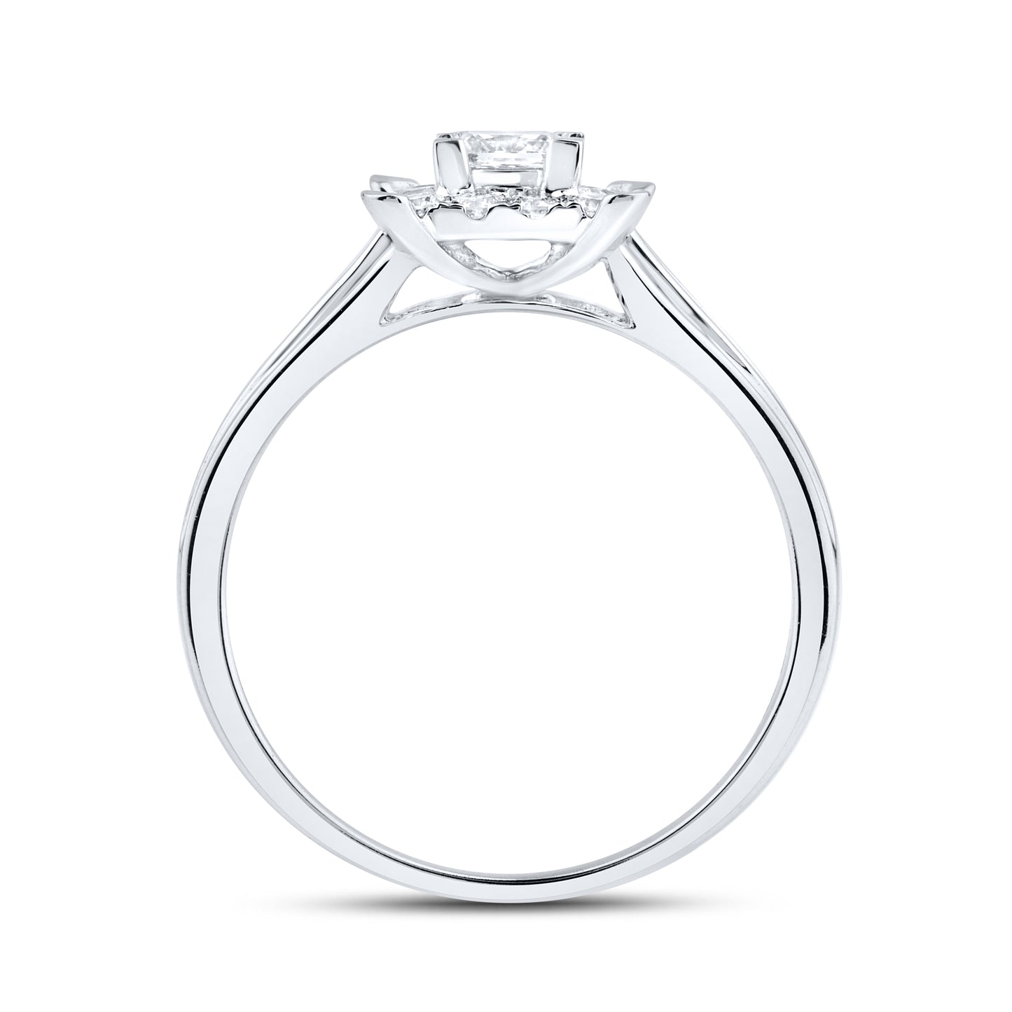 14kt White Gold 0.91 CTW  Lab Diamond Bridal Ring Set