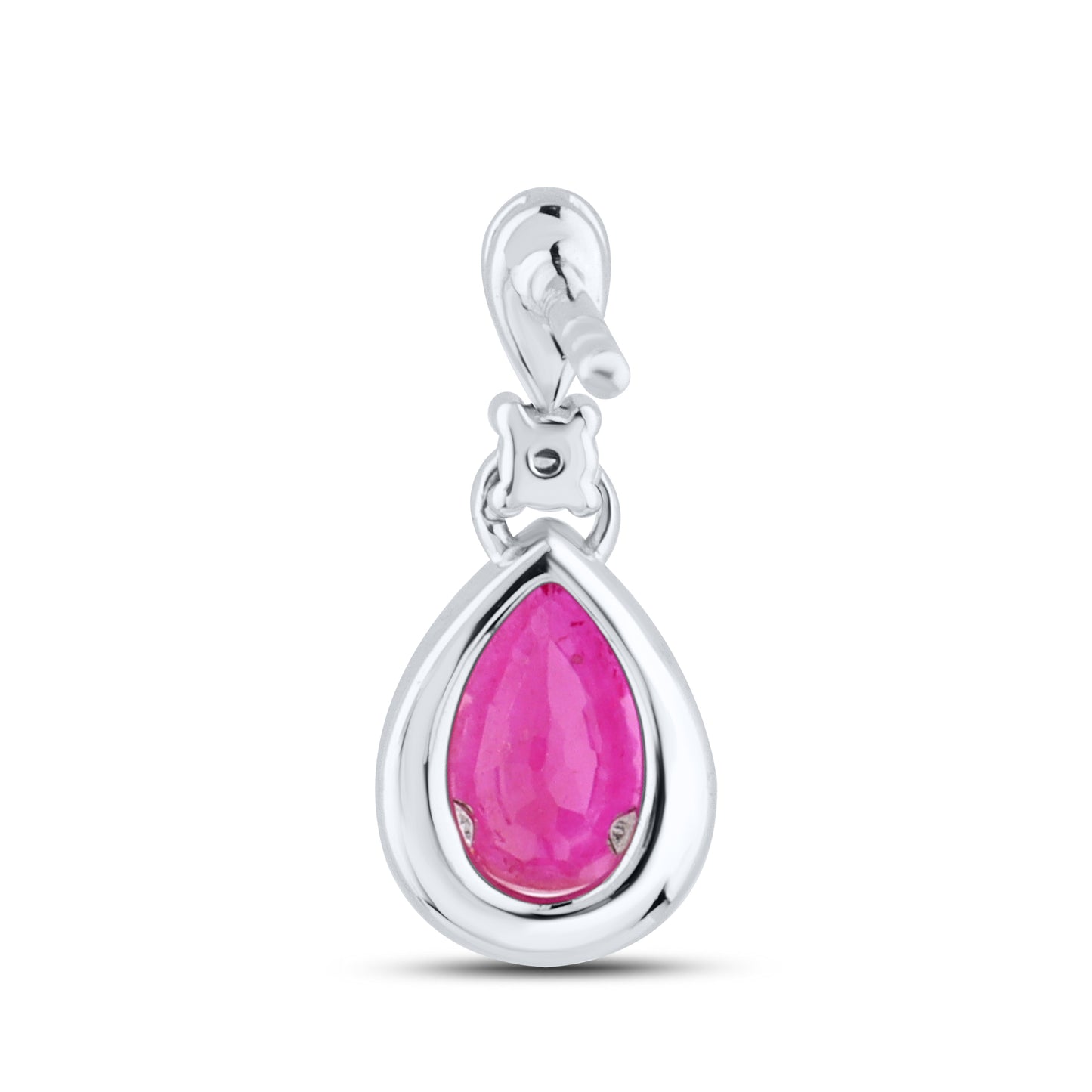 14kt White Gold 1.15 CTW Teardrop Lab Diamond Earrings