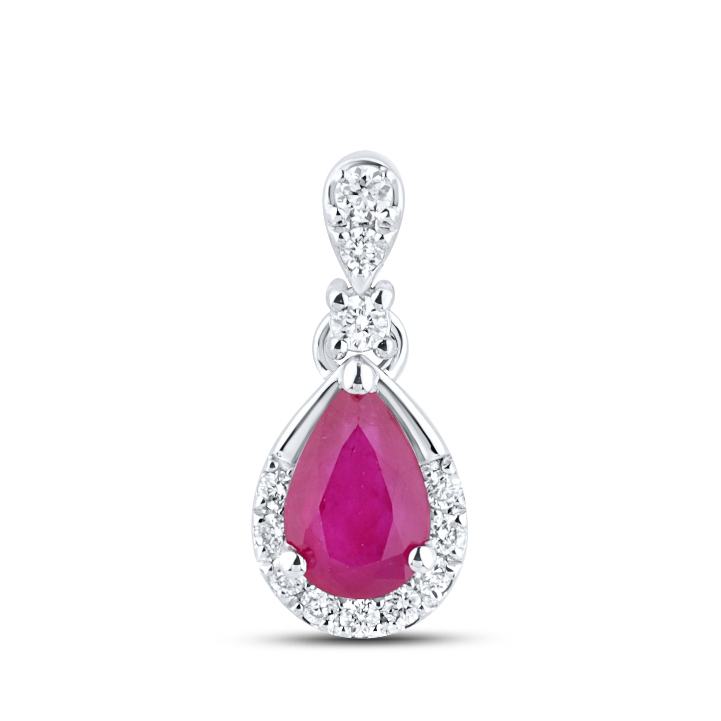 14kt White Gold 1.15 CTW Teardrop Lab Diamond Earrings
