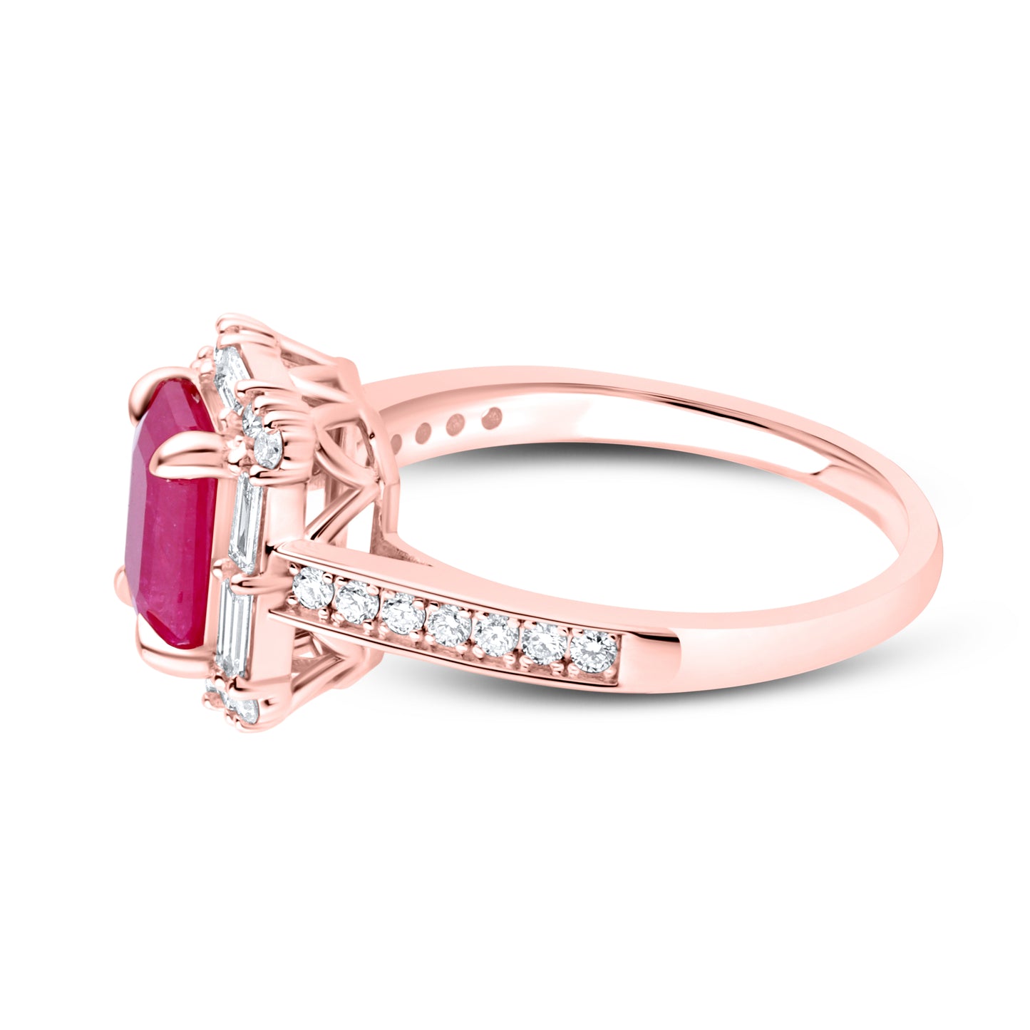 14kt Rose Gold 0.54 CTW Lab Diamond Ring