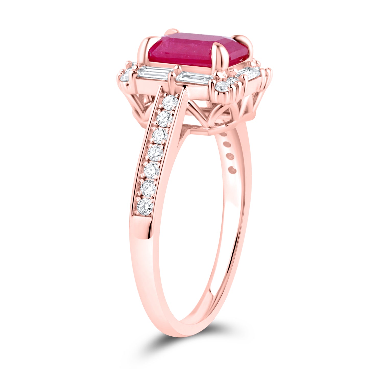 14kt Rose Gold 0.54 CTW Lab Diamond Ring