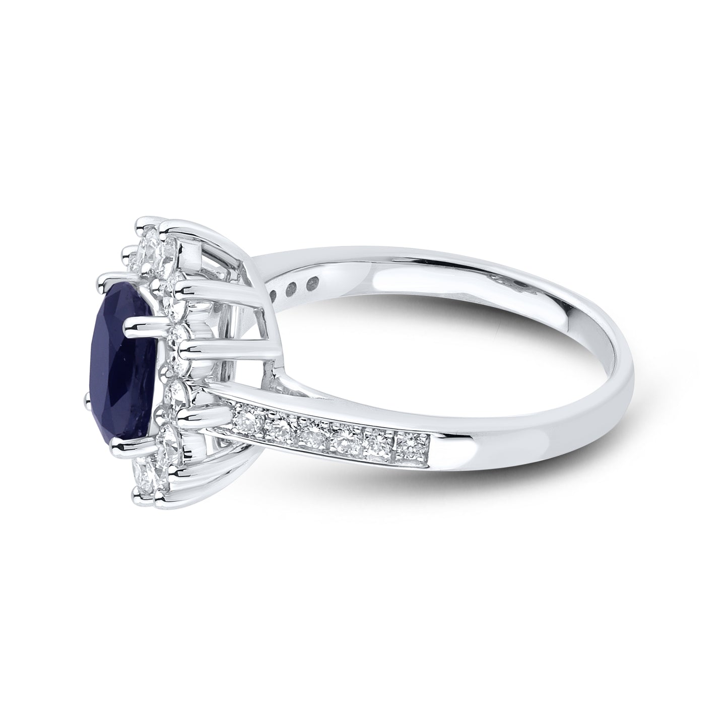 14kt White Gold 0.82 CTW Lab Diamond Ring