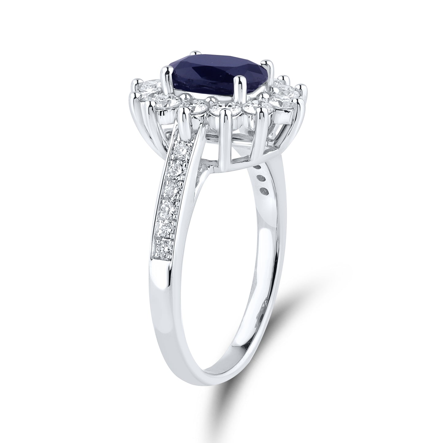 14kt White Gold 0.82 CTW Lab Diamond Ring