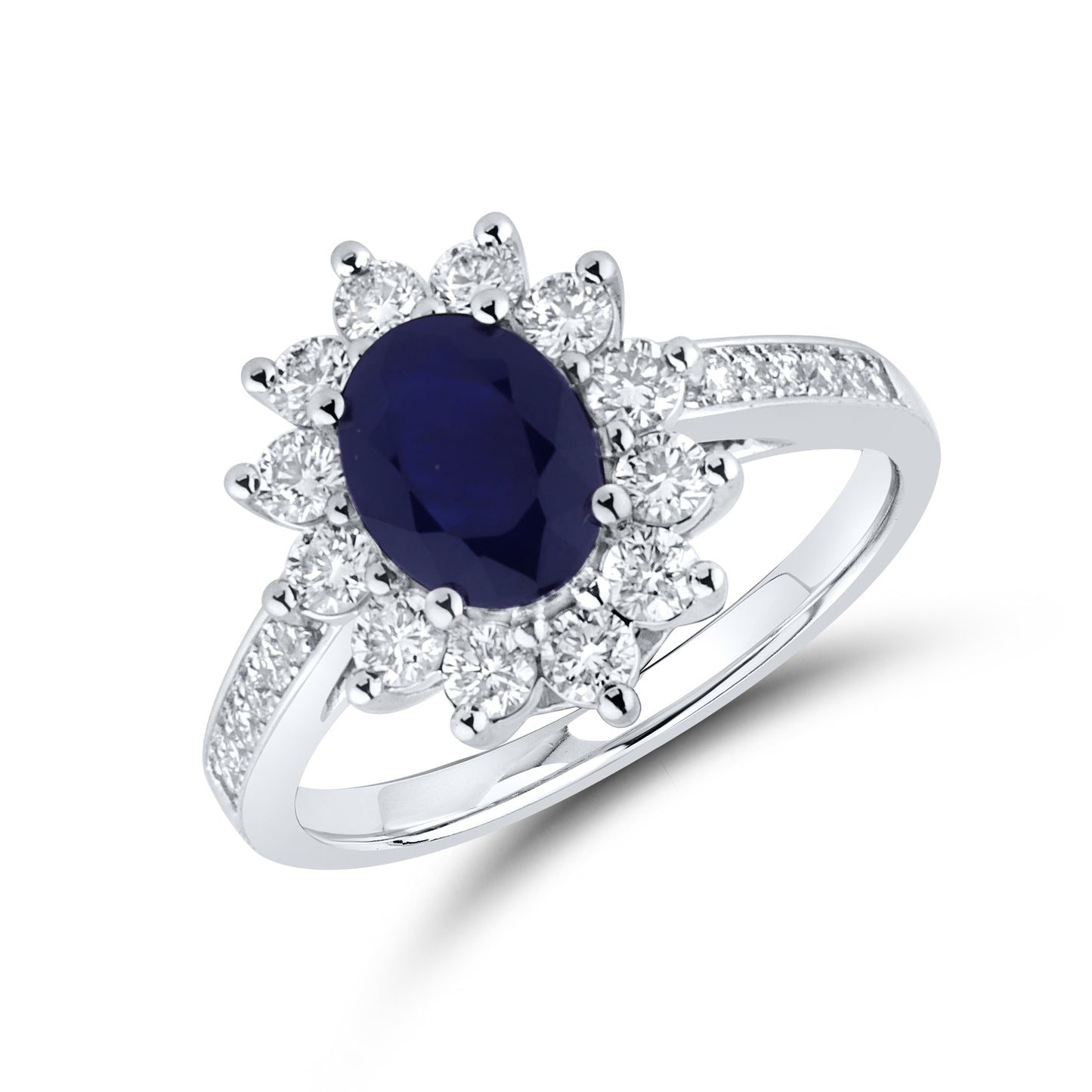 14kt White Gold 0.82 CTW Lab Diamond Ring