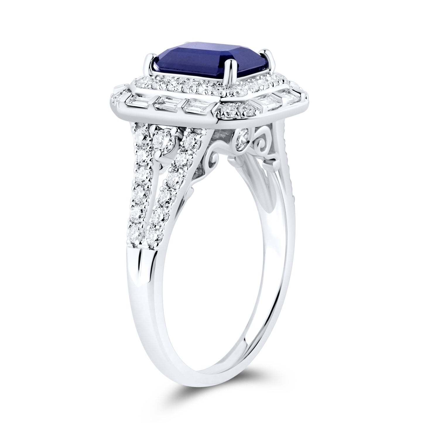 14kt White Gold 0.92 CTW Lab Diamond Ring