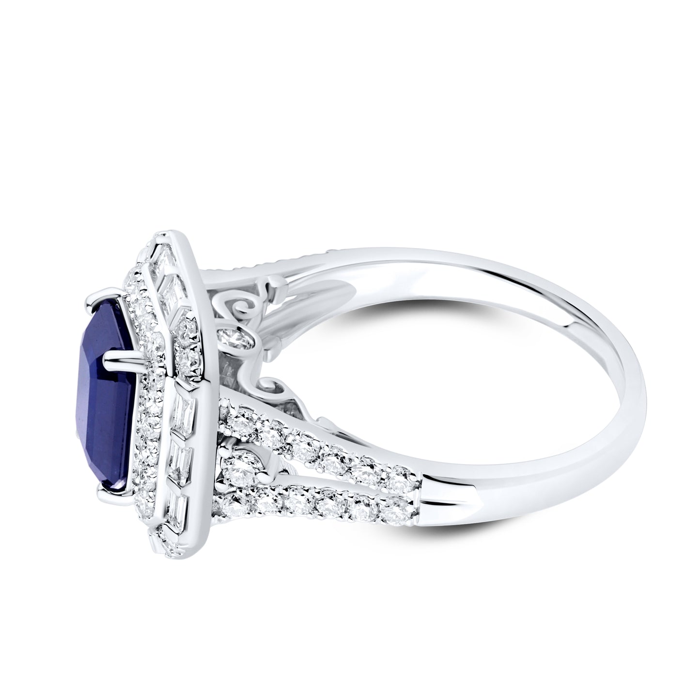 14kt White Gold 0.92 CTW Lab Diamond Ring