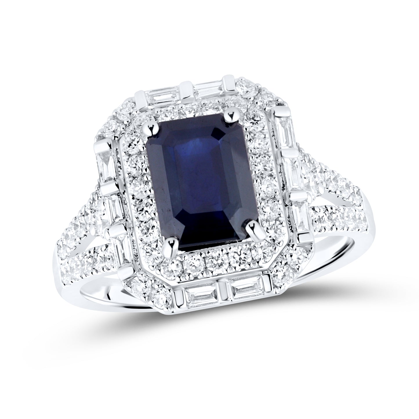 14kt White Gold 0.92 CTW Lab Diamond Ring