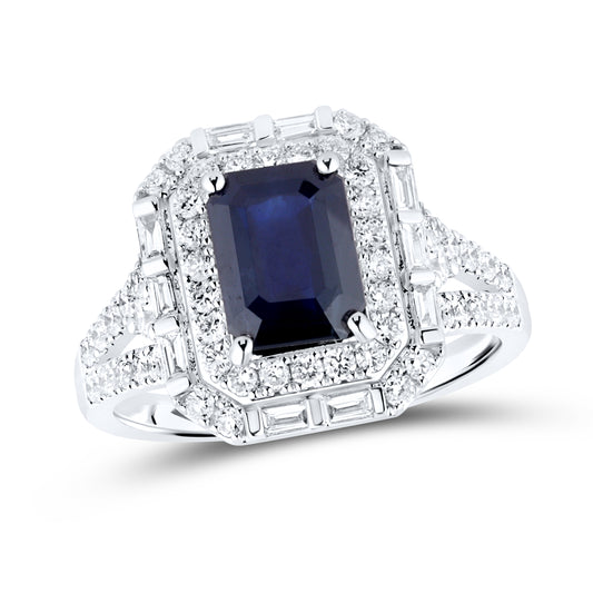 14kt White Gold 0.92 CTW Lab Diamond Ring