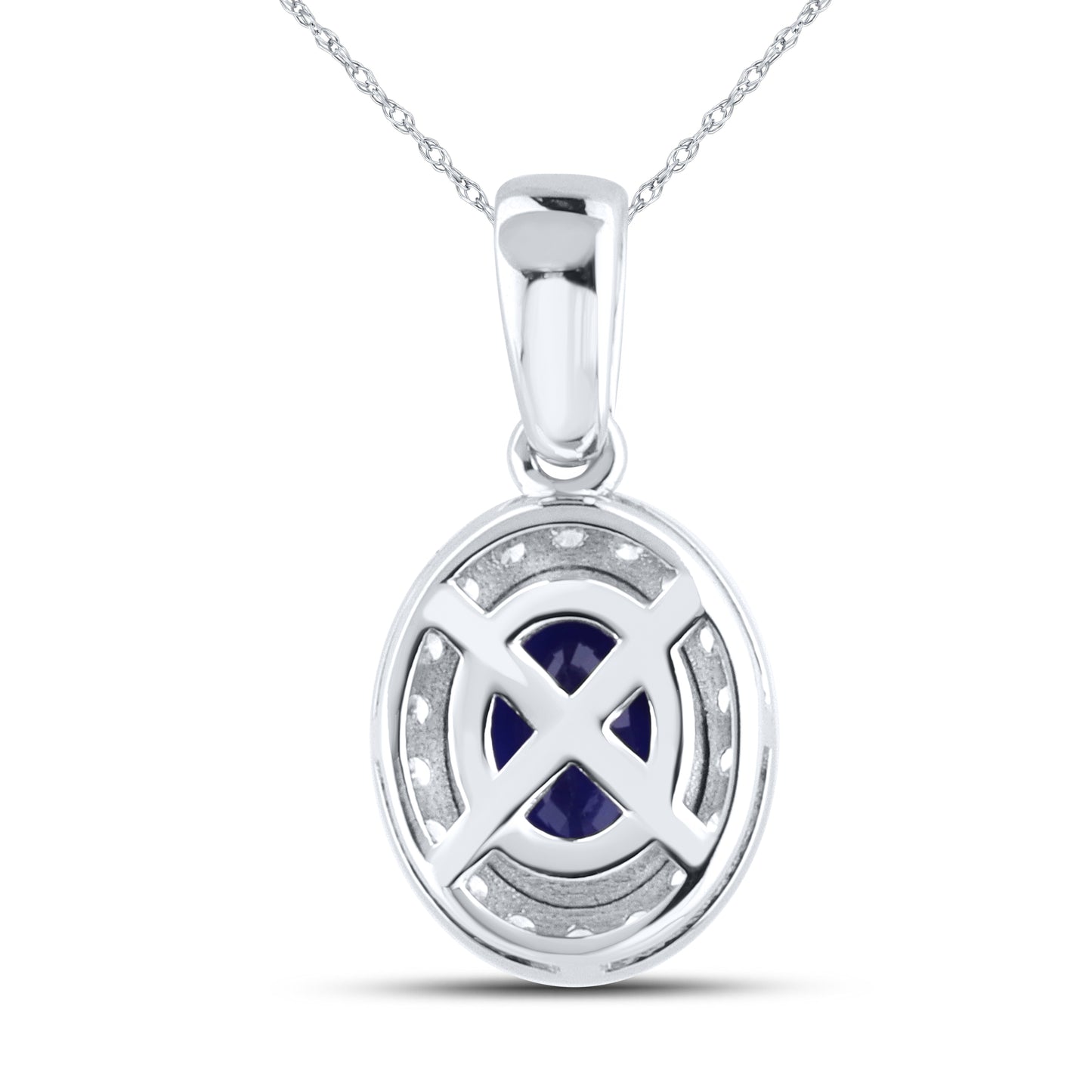 14kt White Gold 0.22 CTW Lab Diamond Pendant