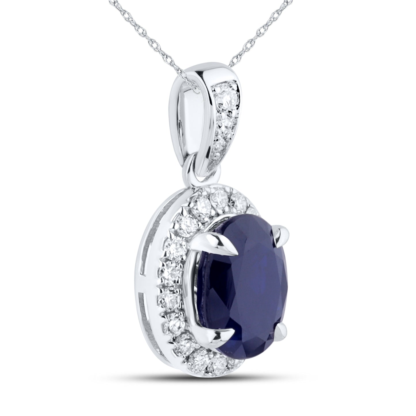 14kt White Gold 0.22 CTW Lab Diamond Pendant