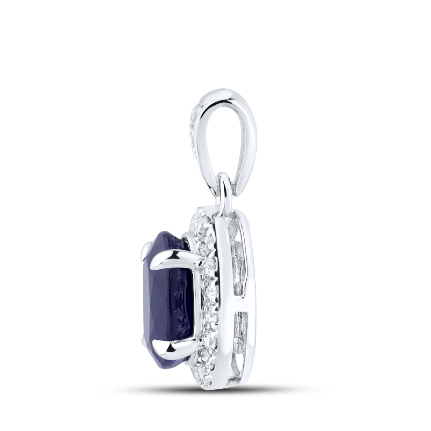 14kt White Gold 0.22 CTW Lab Diamond Pendant