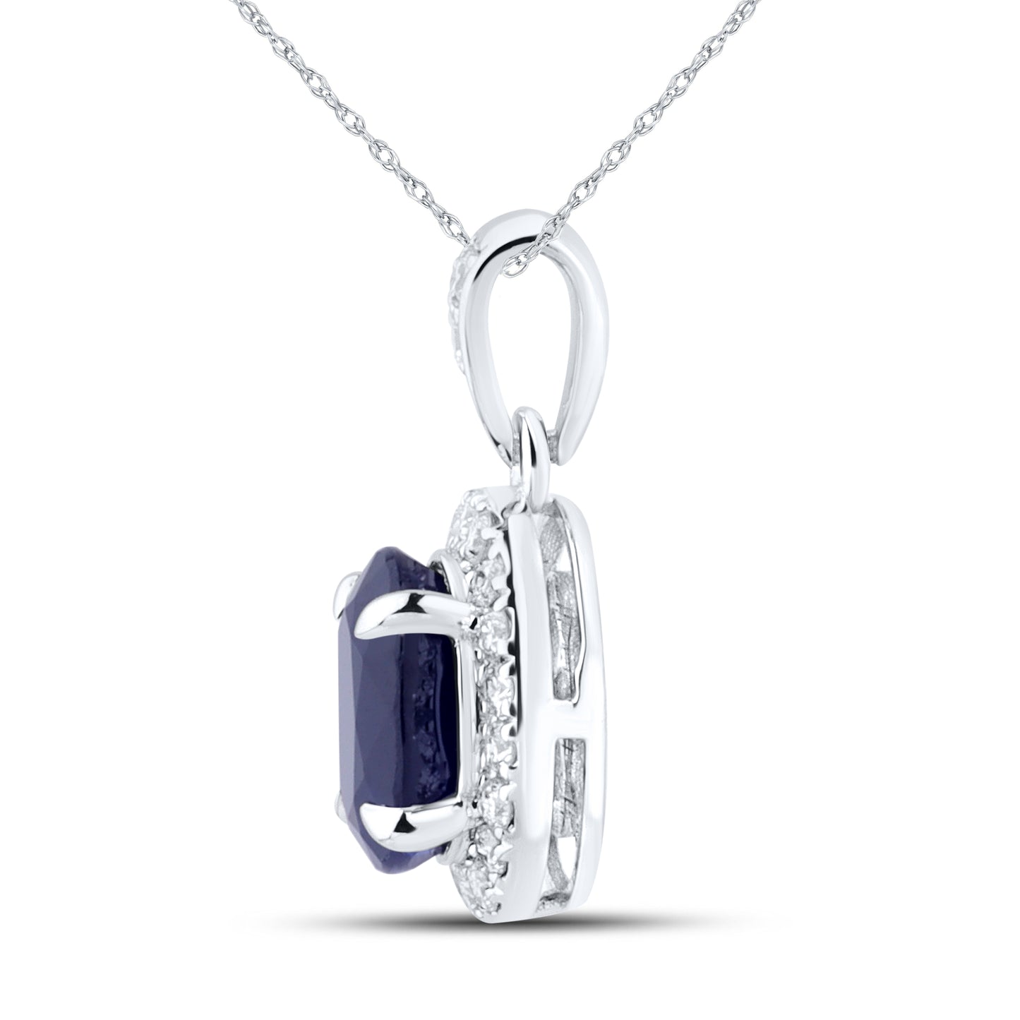 14kt White Gold 0.22 CTW Lab Diamond Pendant