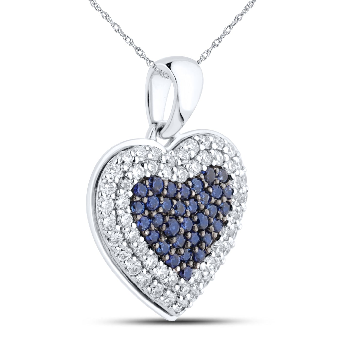 14kt White Gold 0.50 CTW Lab Diamond Pendant