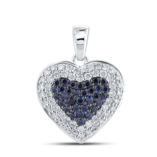 14kt White Gold 0.50 CTW Lab Diamond Pendant