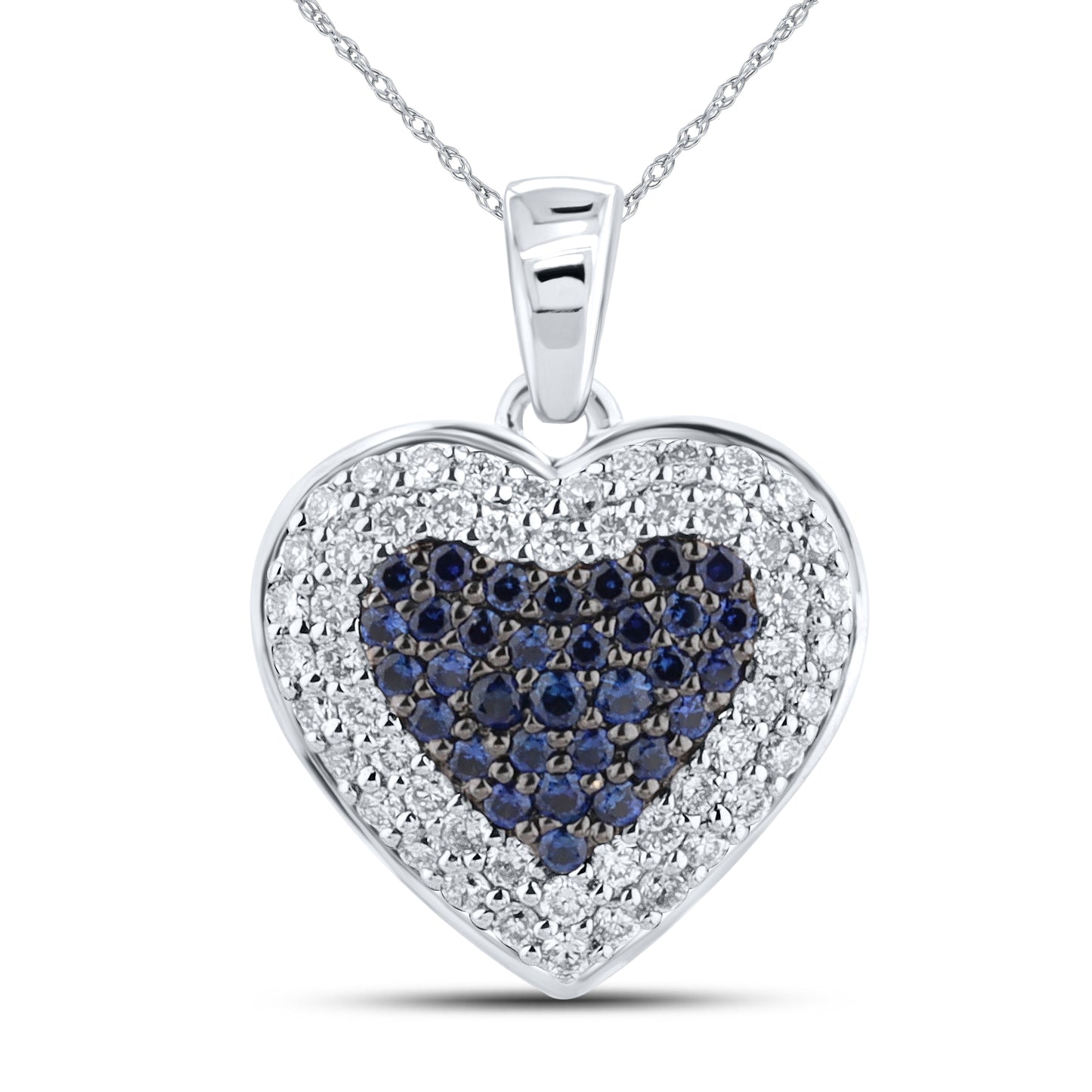 14kt White Gold 0.50 CTW Lab Diamond Pendant