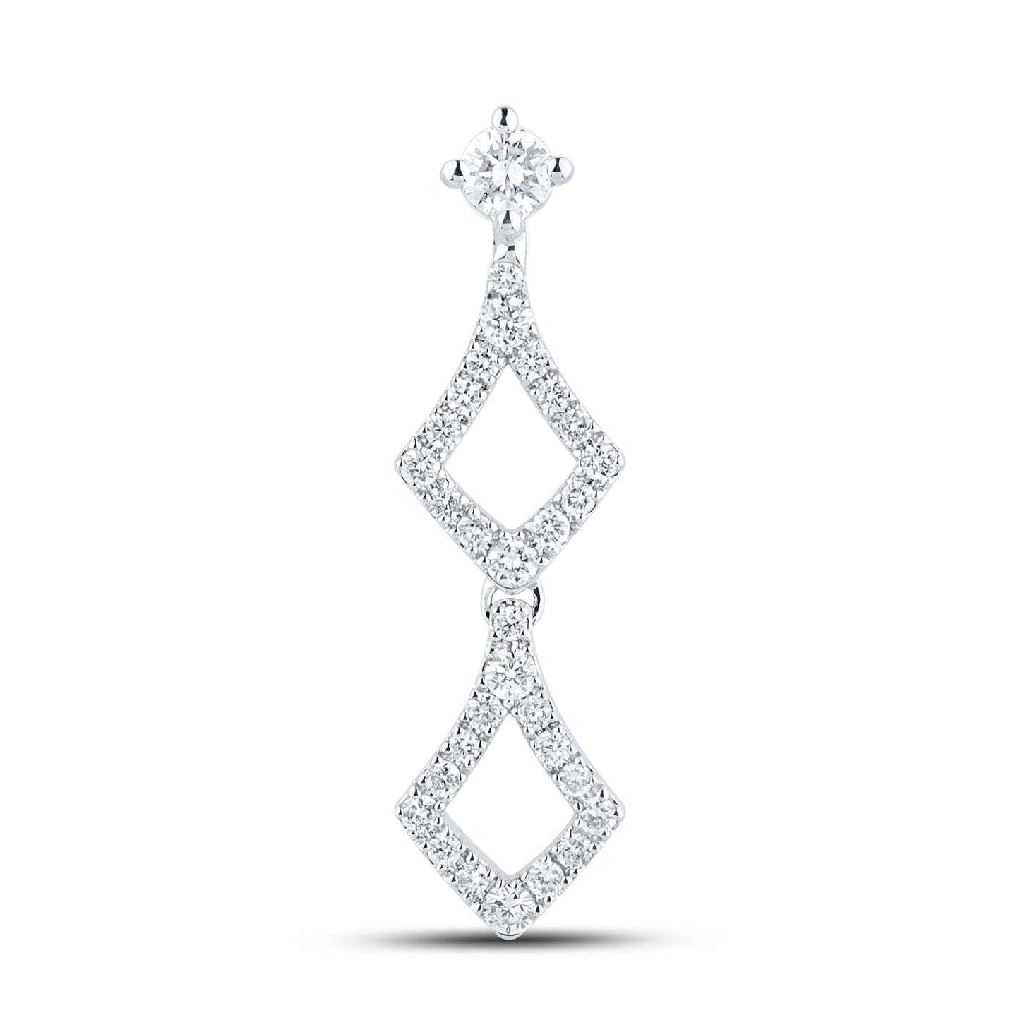 14kt White Gold 0.60 CTW Lab Diamond Earrings