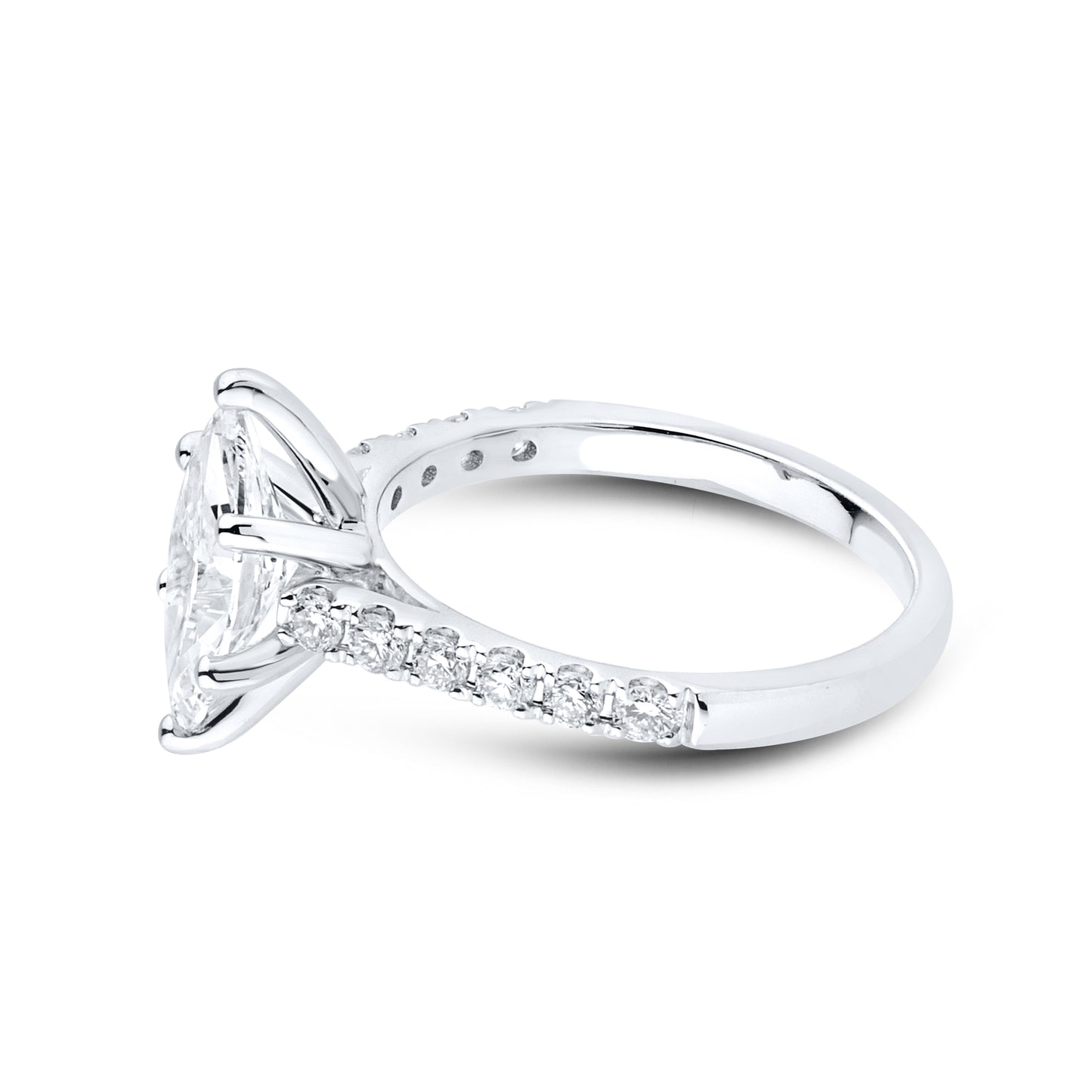 14kt White Gold 1.94 CTW Marquise Lab Diamond Ring