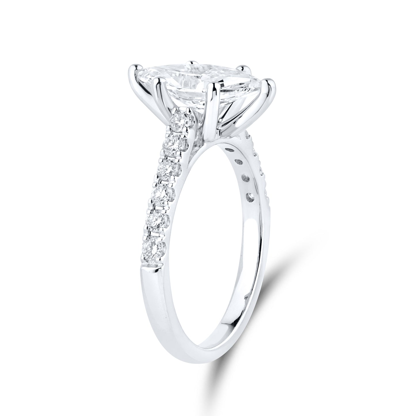 14kt White Gold 1.94 CTW Marquise Lab Diamond Ring