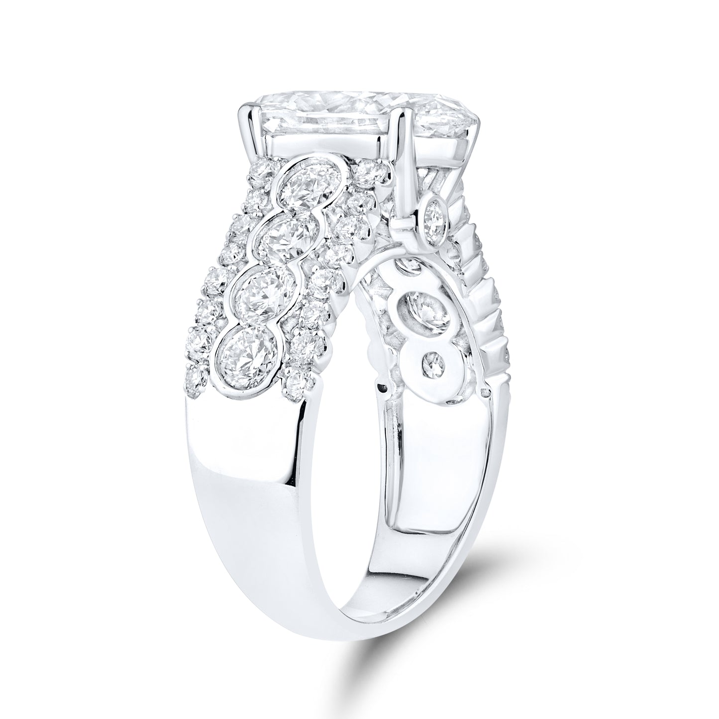 14kt White Gold 4.46ctw Lab Diamond Ring