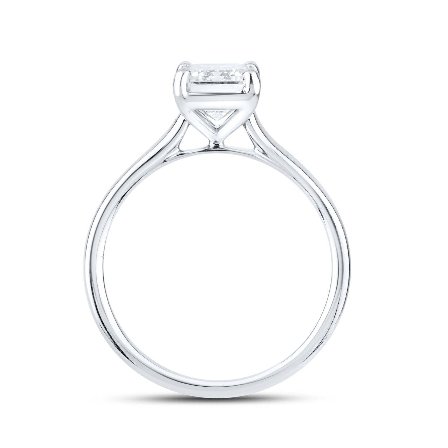 14kt White Gold 2.01 CTW Emerald Lab Diamond Ring