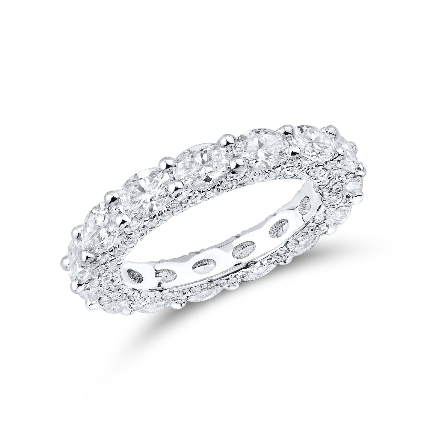 14kt White Gold 3.77 CTW Eternity Lab Diamond Band