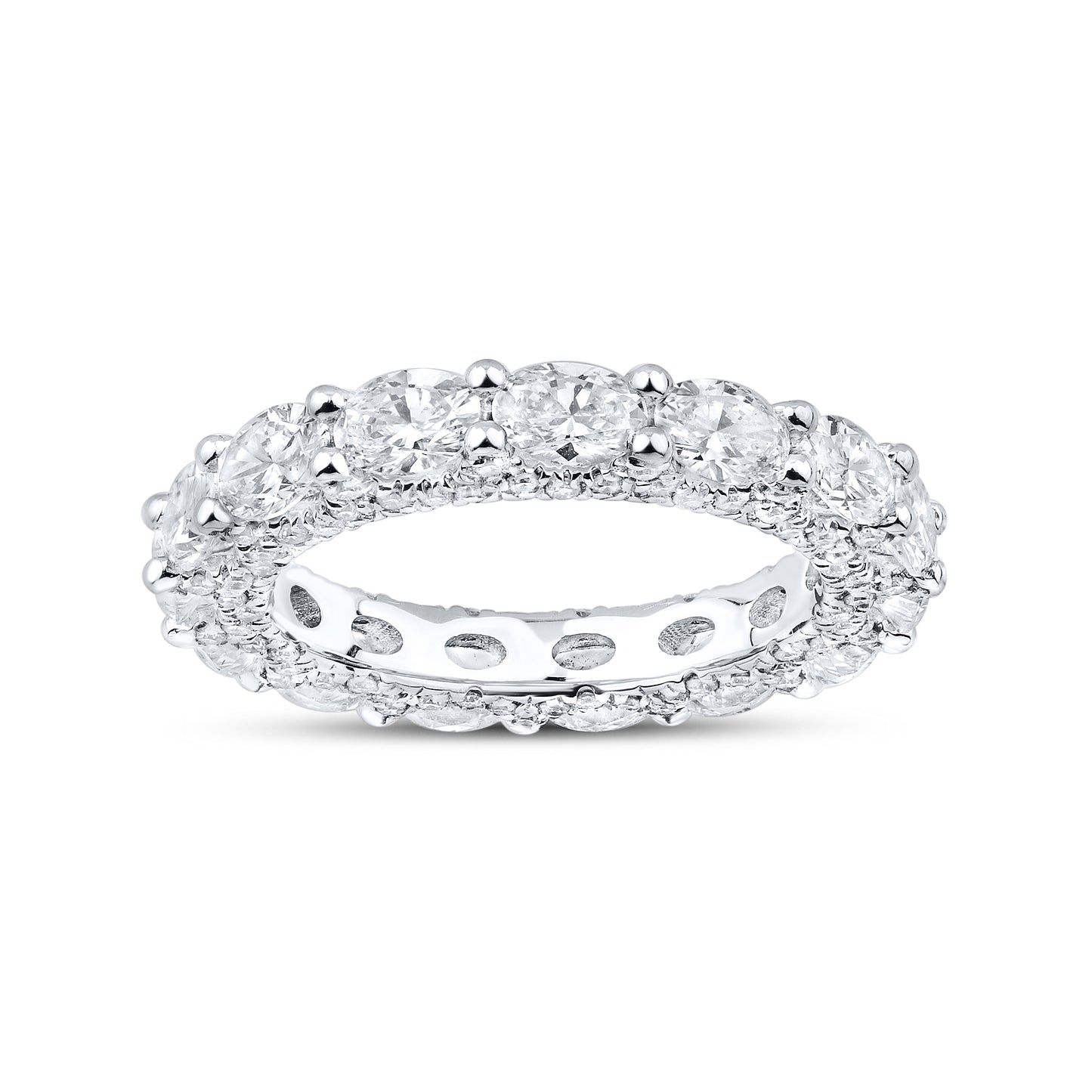 14kt White Gold 3.77 CTW Eternity Lab Diamond Band