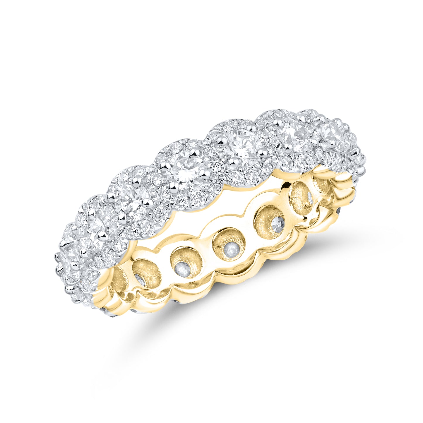 14kt Yellow Gold 2.02 CTW Eternity Lab Diamond Band