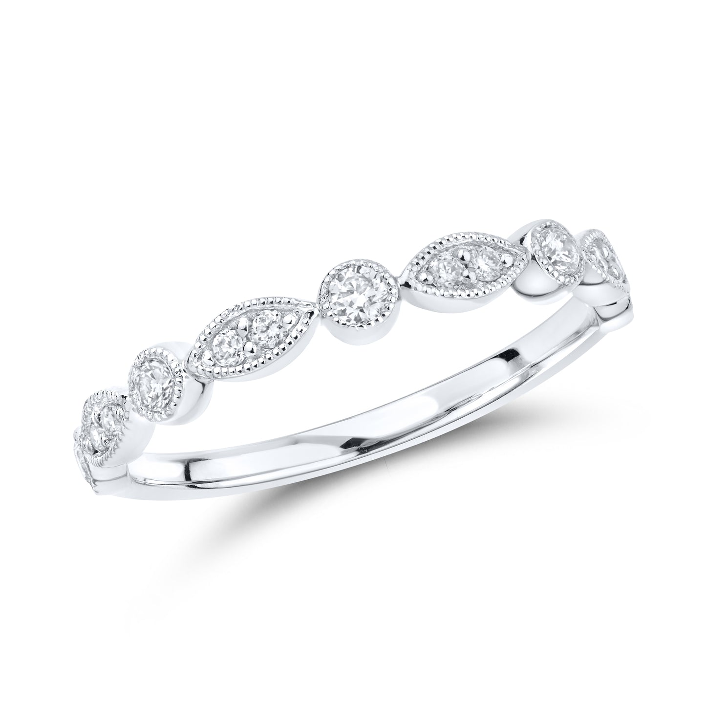 14kt White Gold 0.21 CTW Lab Diamond Band
