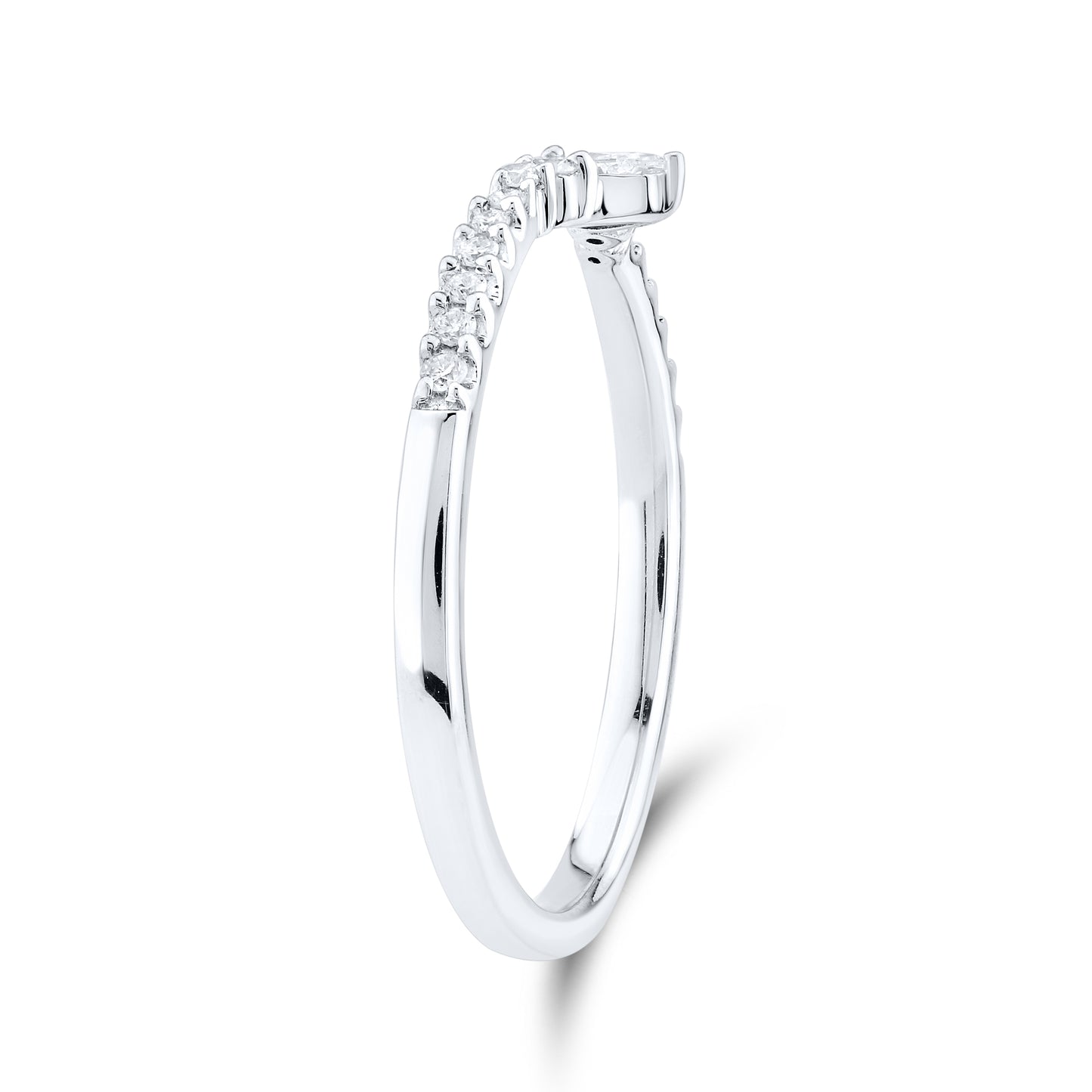 14kt White Gold 0.21 CTW Lab Diamond Band